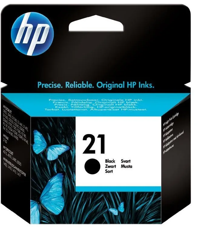 Картридж с печатающей головкой струйный HP No.21 DJ3920/3940, PSC1410 черный, 5 мл.