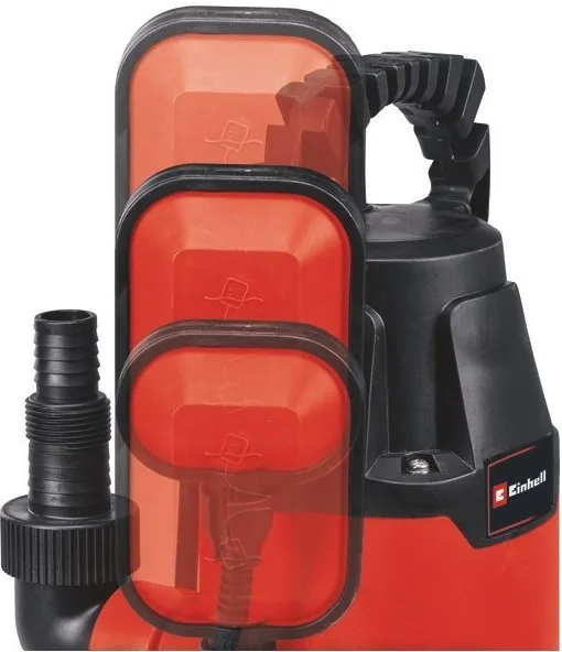 Дренажний насос Einhell GC-DP 3325, потужність 330Вт, продуктивність 9500л/год, висота підйому 6м, глибина занурення 7м, діаметр в
