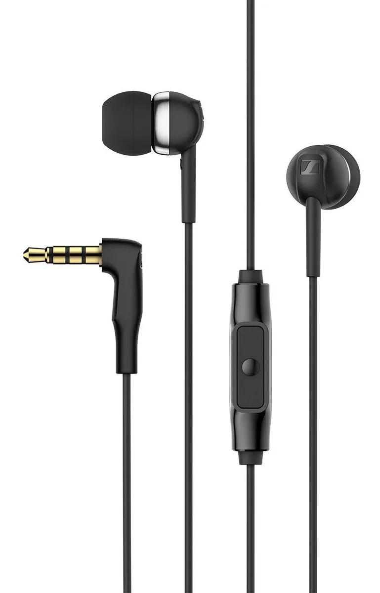 Наушники Sennheiser Провода вакуумные силиконовые 1,2 м Черные