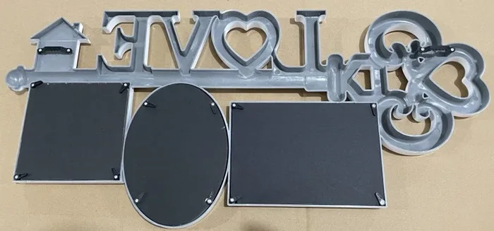 Мультирамка EVG INNO пластик 27х58 см біла на 3 фото 10х15 10х10 см