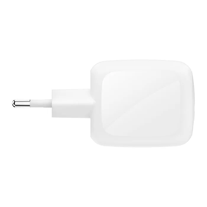 Зарядний пристрій мережевий Belkin 67Вт 2хUSB-С GAN PD PPS, кабель USB-С > USB-C, 2м, білий