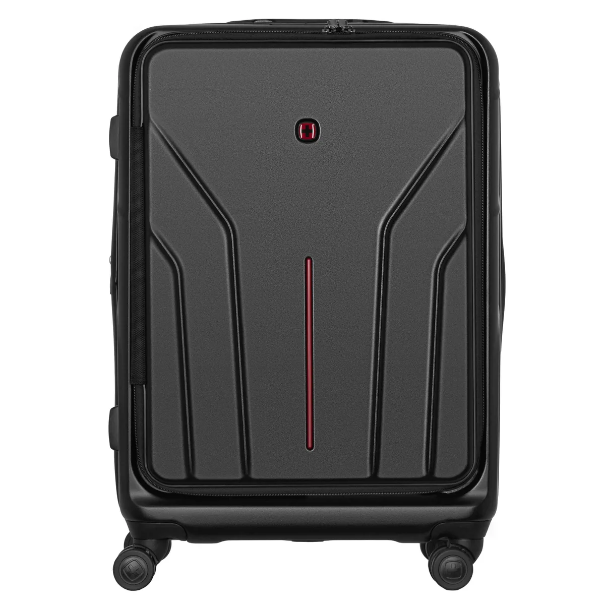 Валіза Wenger Amplix Hardside Medium, середня, полікарбонат, TSA, 4 колеса, розширення, чорний