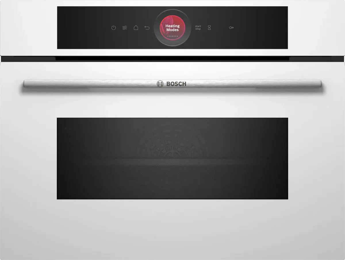 Електрична компактна духова шафа Bosch, 45л, клас енергоспоживання A, з дисплеєм, конвекційним приготуванням та функцією мікрохвил