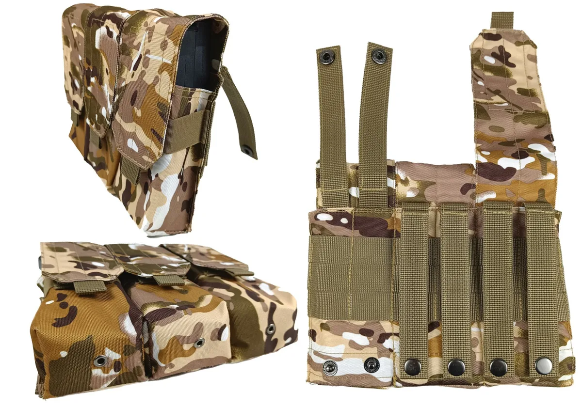 Підсумок EasyFit Cordura 1050 під 6 магазинів АК РПК 30 см мультикам степовий
