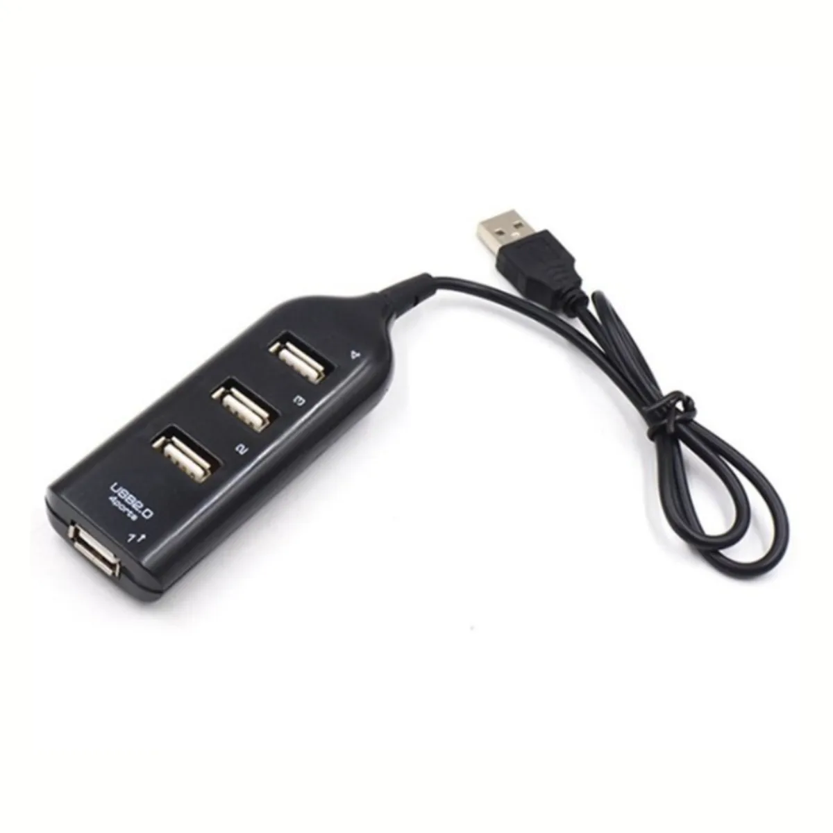 ЮСБ Хаб 4 порти HUB-4U USB 2.0 чорний 40 см