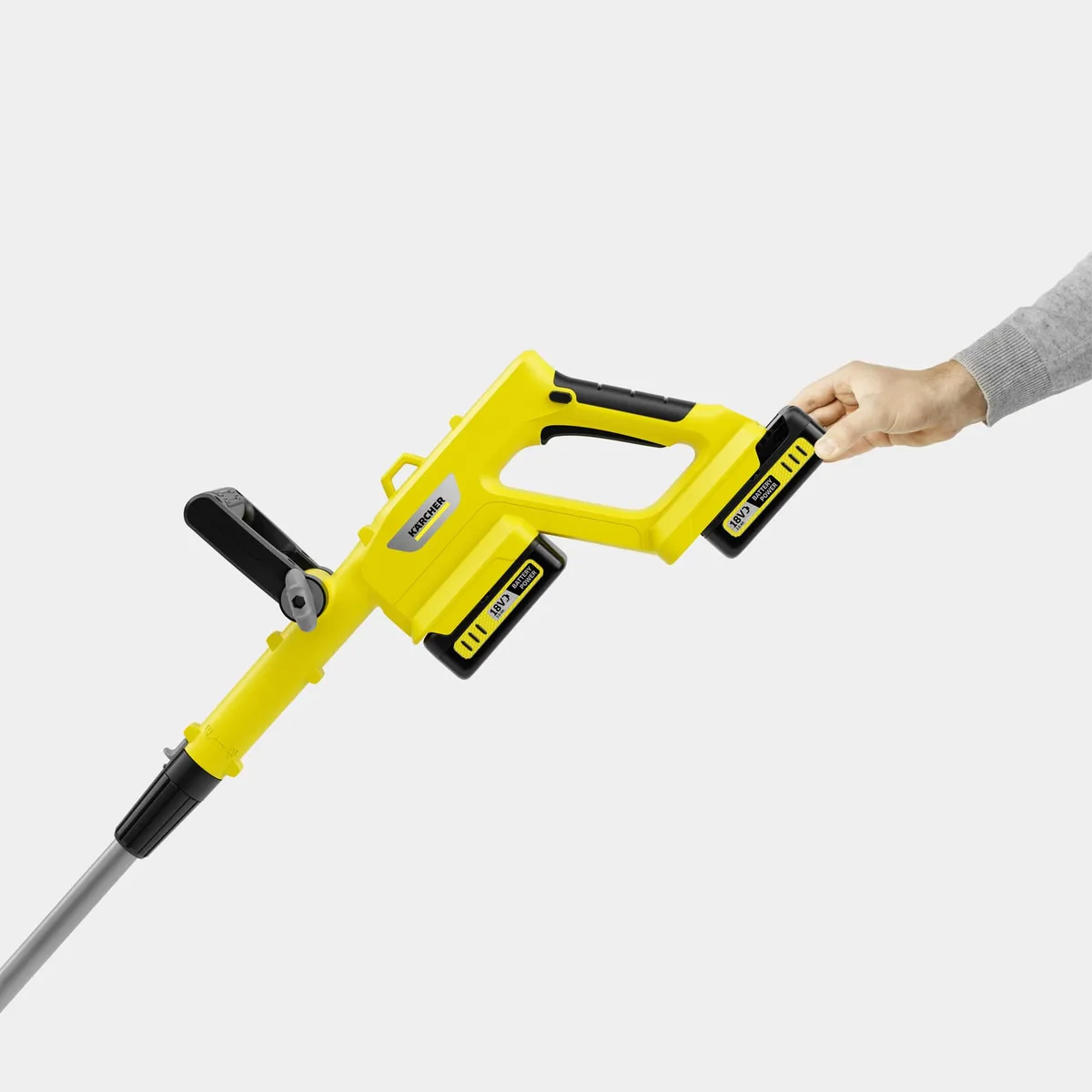 Тример акумуляторний Karcher 30 см жовтий електричний 36В 8000 об/хв