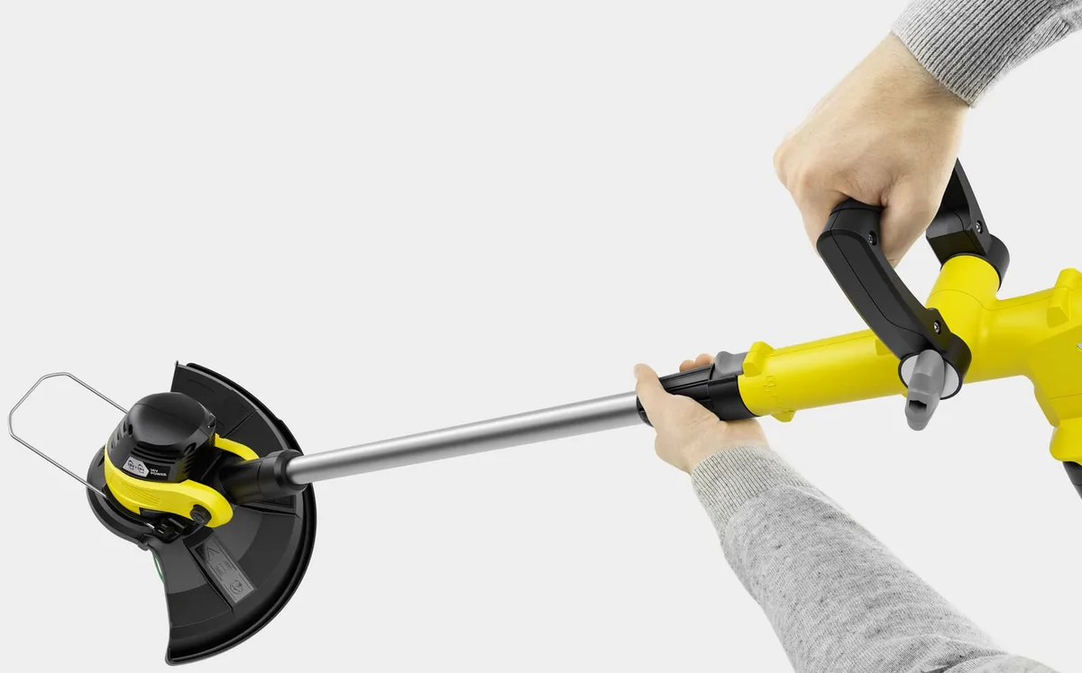 Тример акумуляторний Karcher 30 см жовтий електричний 36В 8000 об/хв