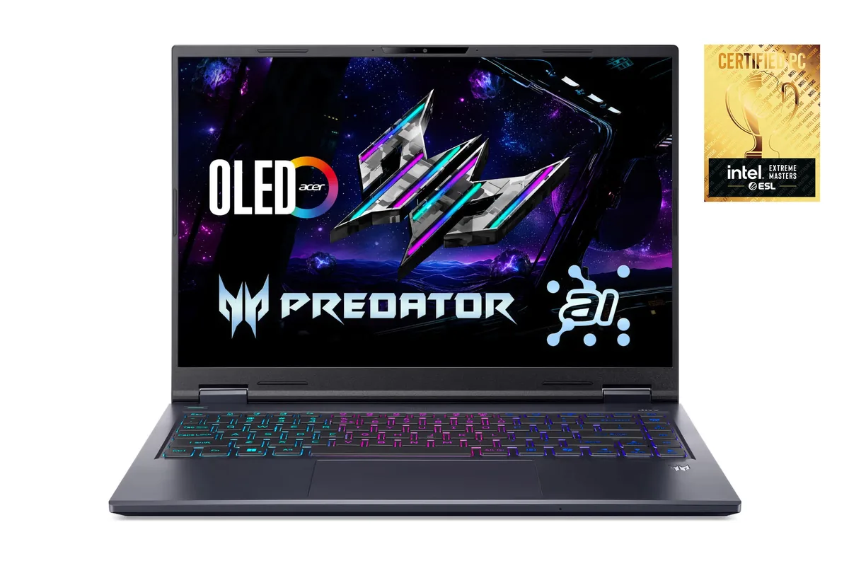Ноутбук Acer Predator Helios Neo 14 PHN14-71 14.5" 2.8K OLED, Intel U9-285H, 32GB, F1TB, NVD5070-8, Lin, черный.