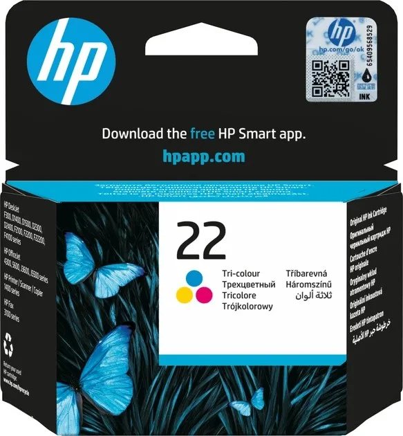 Картридж із друкуючою головкою струменевий HP No.22 DJ3920/3940, PSC1410 color, 5 ml