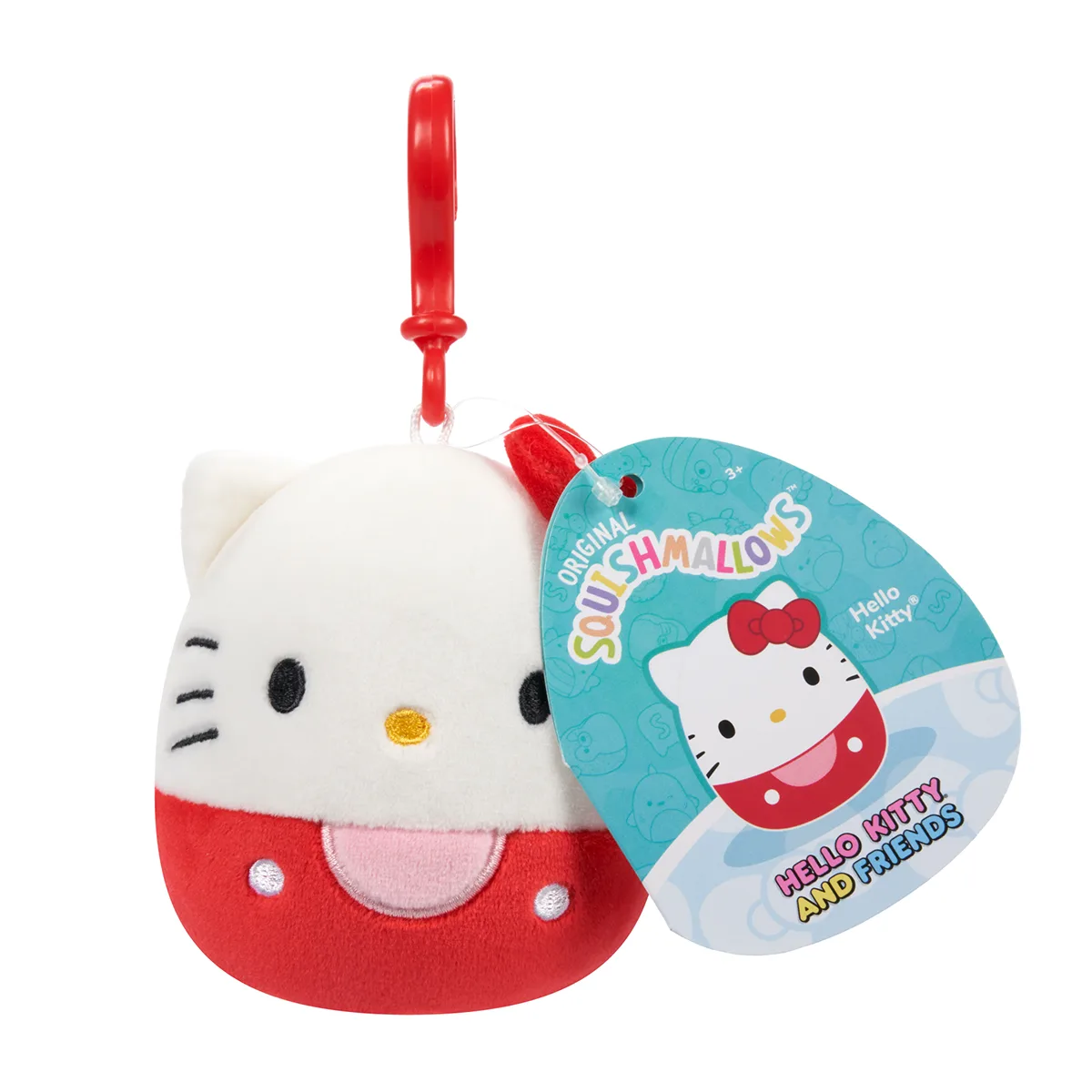М'яка іграшка Squishmallows поліестер 9 см Хелоу Кітті