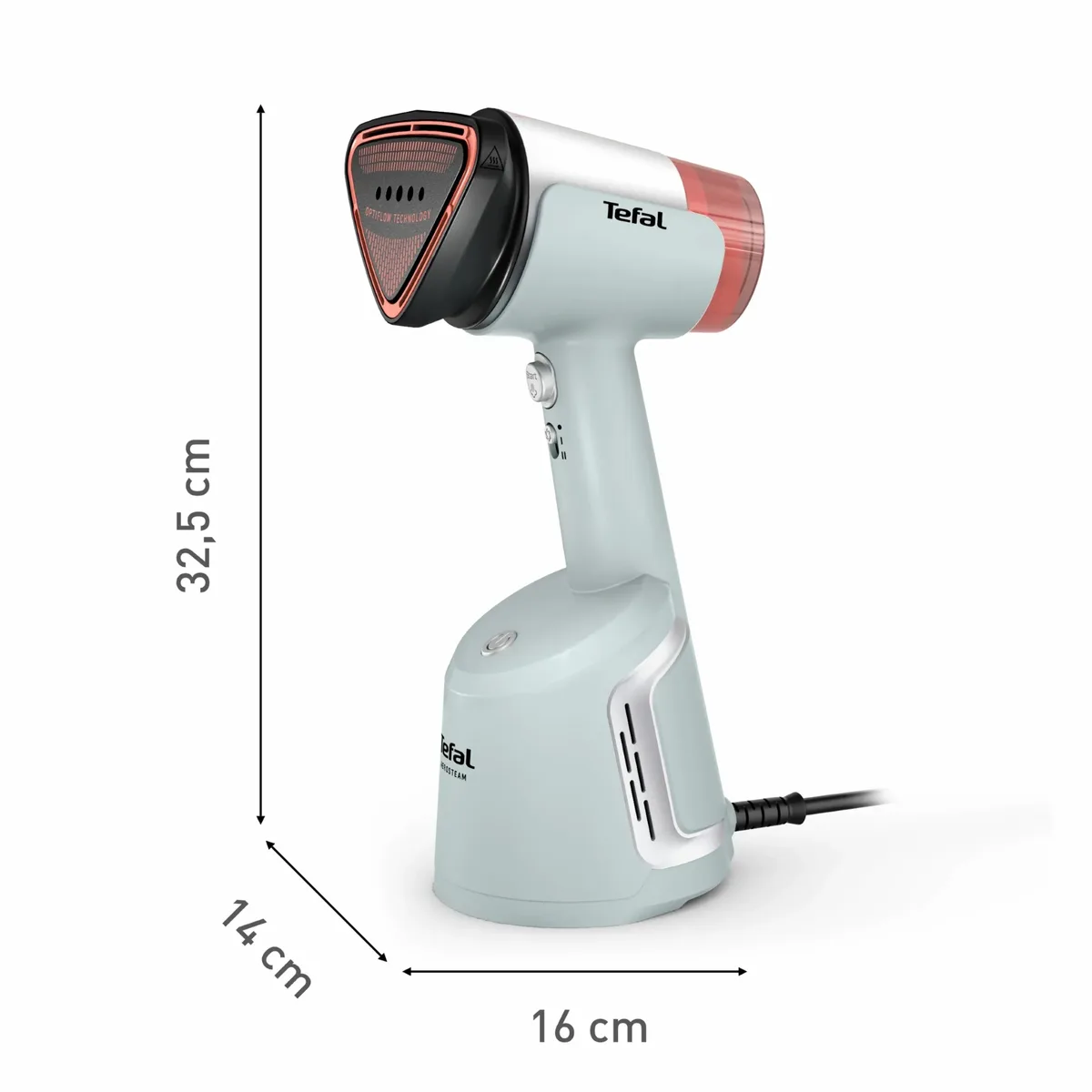 Парогенератор Tefal компактний AeroSteam, 1400Вт, об’єм резервуара 100мл, безперервна подача пари - 20гр, світло-зелений.