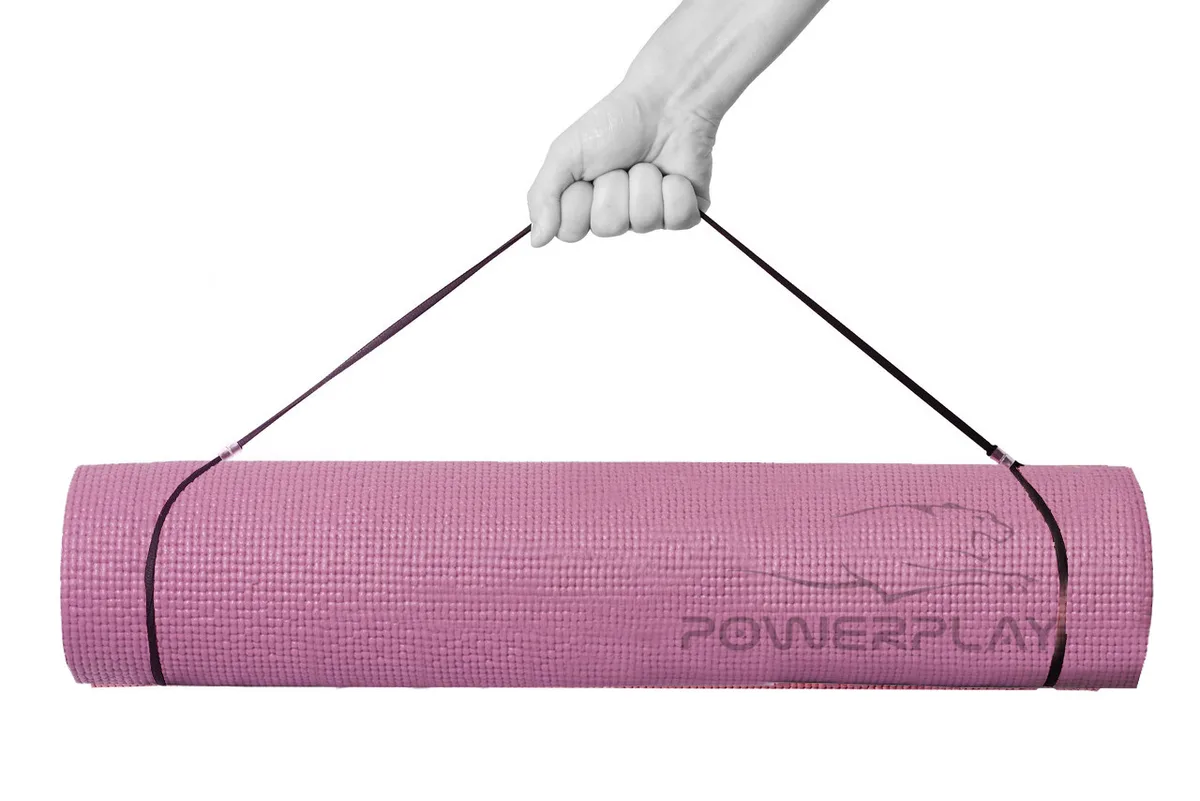 Килимок для йоги Active Point ПВХ 173х61х0,6 см Рожевий
