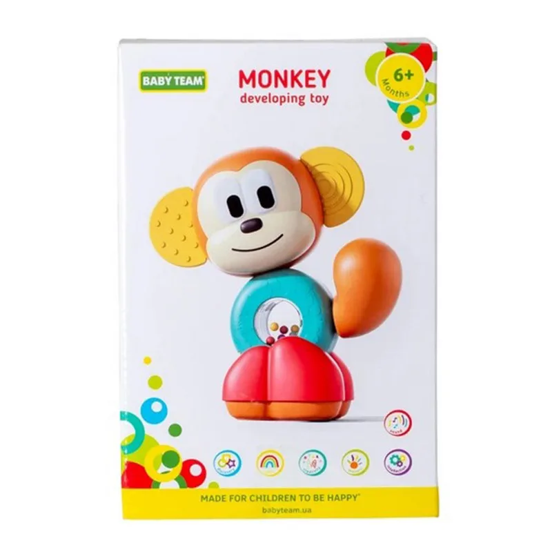 Дитяча розвиваюча іграшка BABY TEAM пластиковий 20х15 см різнокольорова
