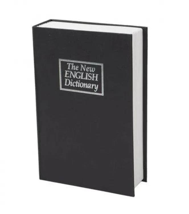 Книга сейф Англійський словник метал 18х11,5х5,5 см чорний