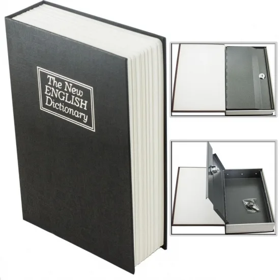 Книга сейф Английский словарь металл 18х11,5х5,5 см черный