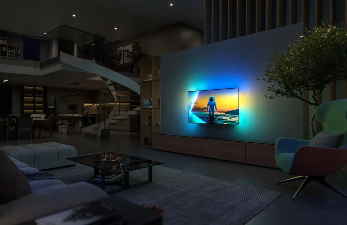 Телевізор Philips OLED 65 дюймів 4K 144Hz Smart Black Ambilight