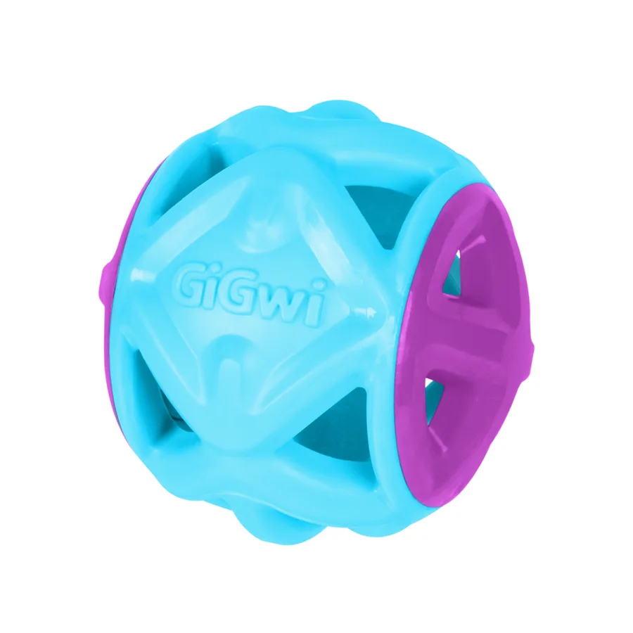 Іграшка для собак М'яч 9 см гума блакитний GIGwi Basic EDGE