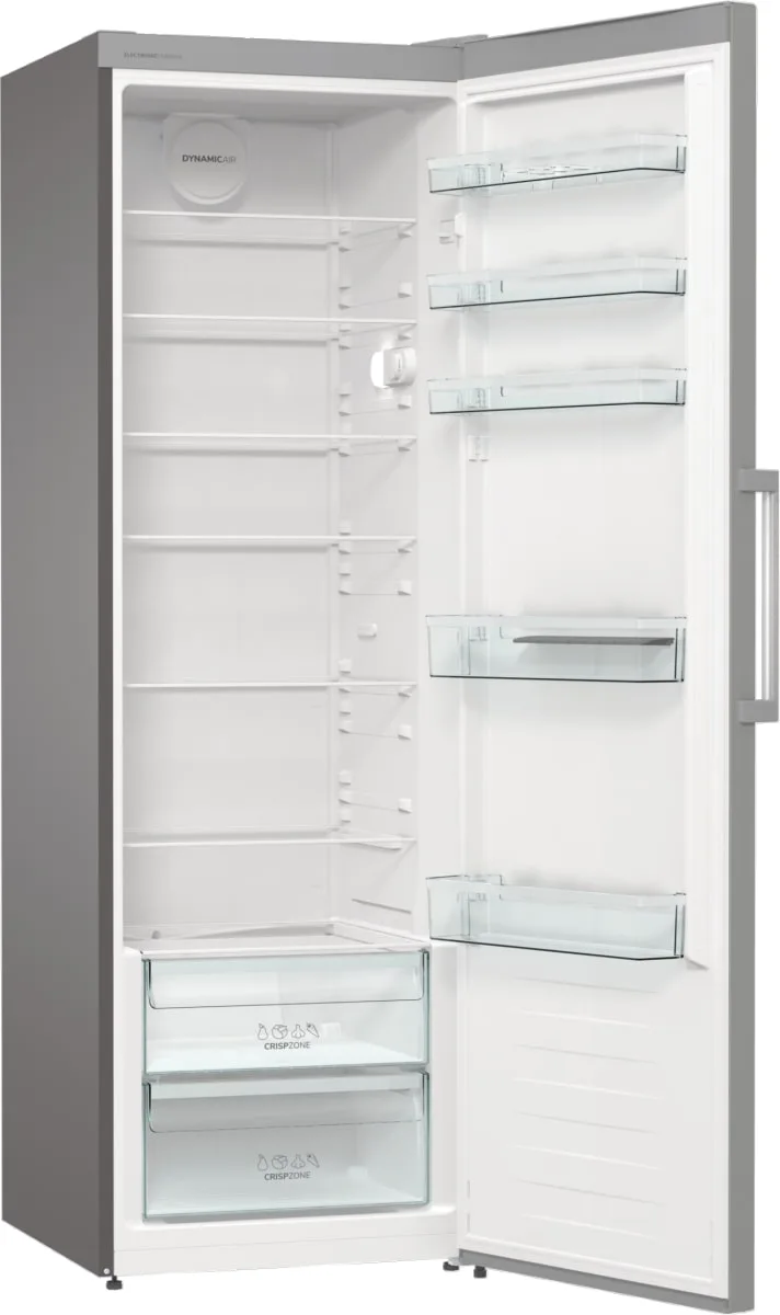 Холодильная камера Gorenje, 186 см, 60 см, 66 см, объем 398 л, класс энергопотребления А++, электронное управление, зона свежести, серый цвет