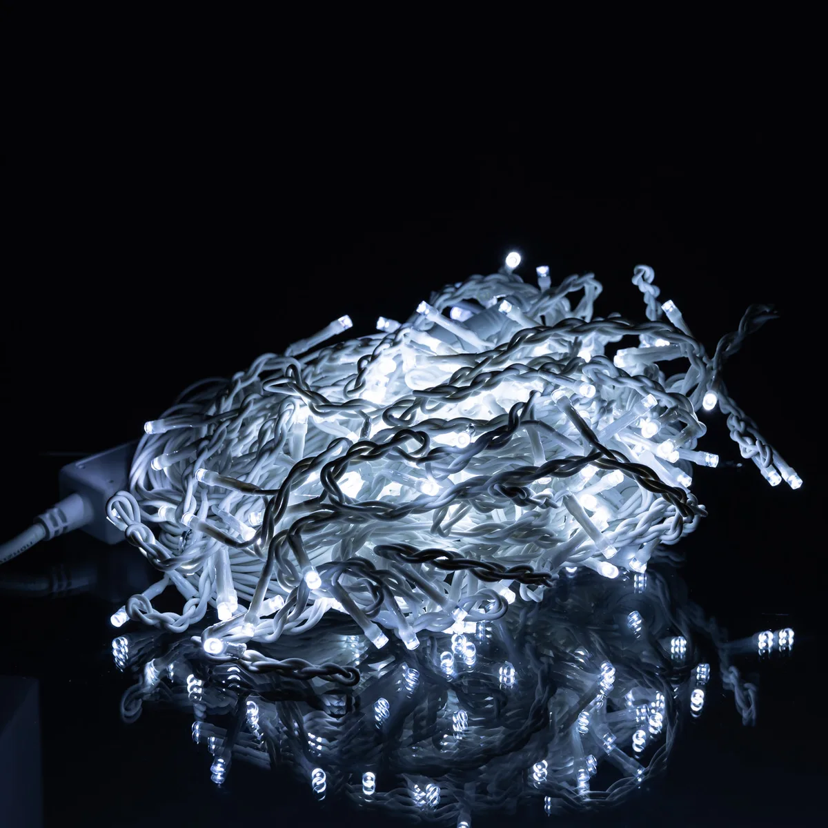 Вулична гірлянда Бахрома 12 м 200 LED білий провід Білий