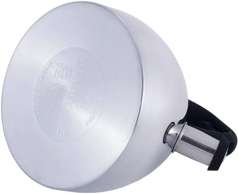 Чайник Kamille Whistling Kettle 2,7л из нержавеющей стали со свистком и стеклянной крышкой