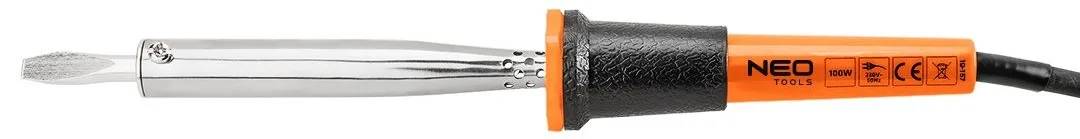 Електричний паяльник Neo Tools 100Вт 500°C з нікельованої міді