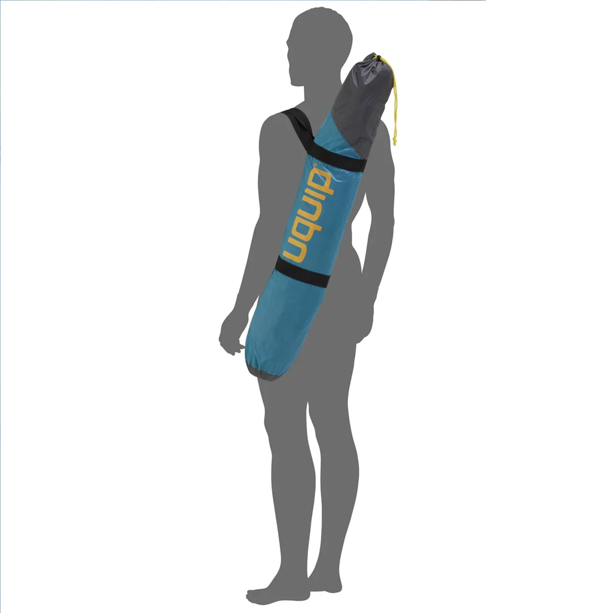 Намет Uquip Polyester 200х150х115 см Синій/Сірий UV 50+