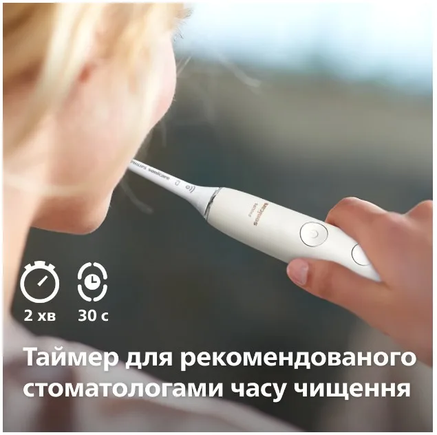 Зубна електрощітка Philips Sonicare Ультразвукова 62000 рухів на хвилину Білий
