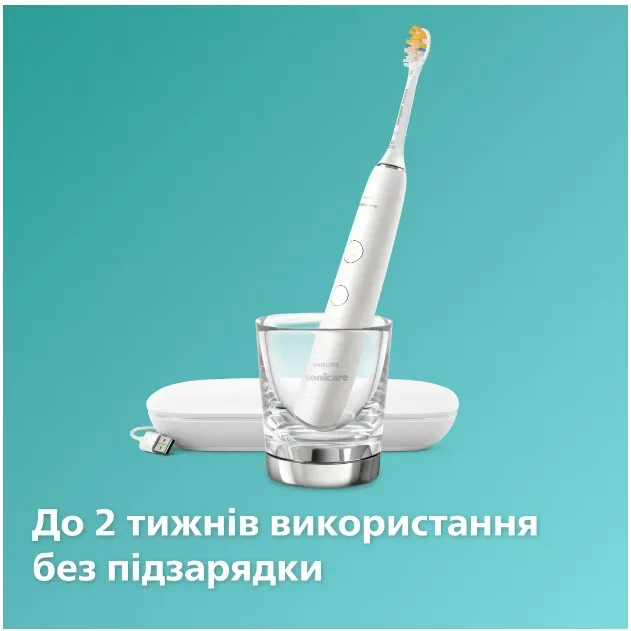 Зубна електрощітка Philips Sonicare Ультразвукова 62000 рухів на хвилину Білий