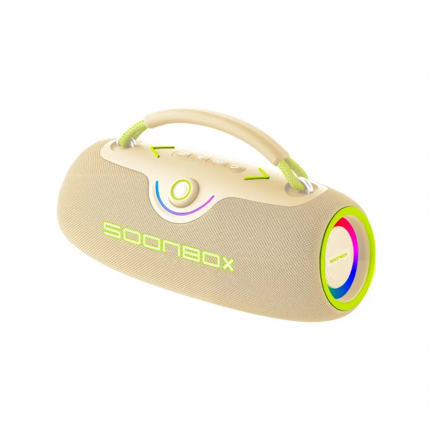 Портативна колонка Soonbox 80W Bluetooth 320х140х142 мм Зелена Military