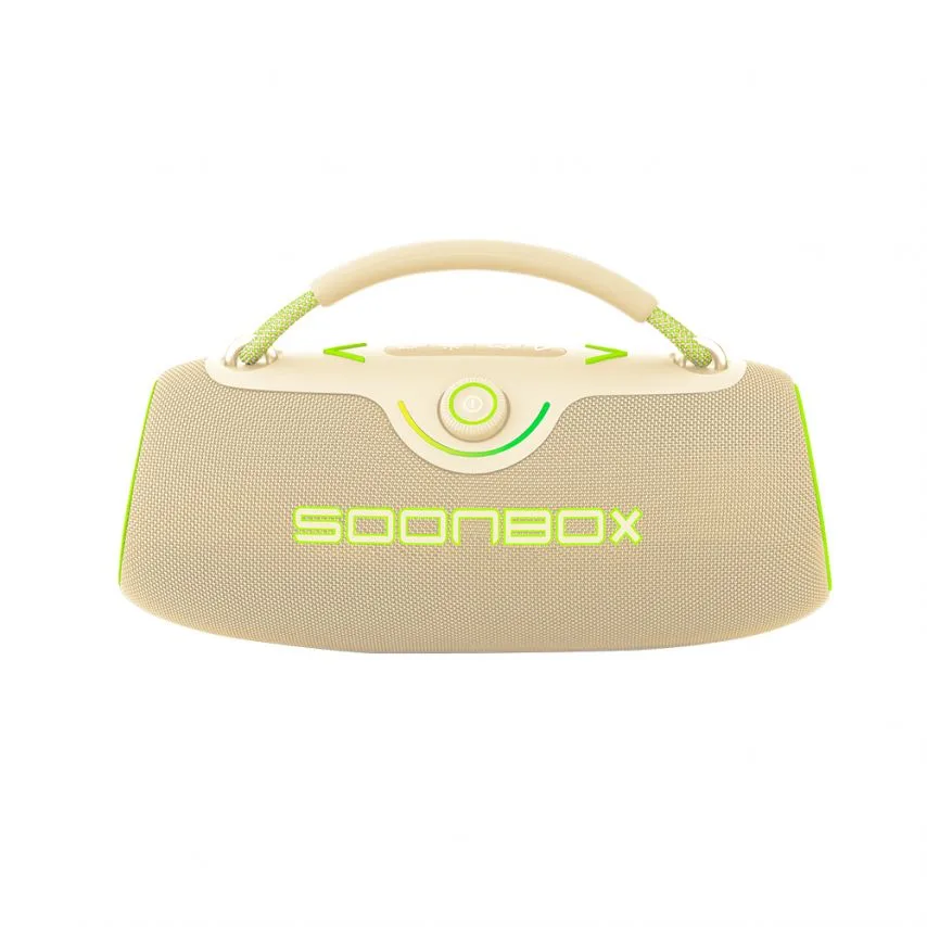 Портативна колонка Soonbox 80W Bluetooth 320х140х142 мм Зелена Military