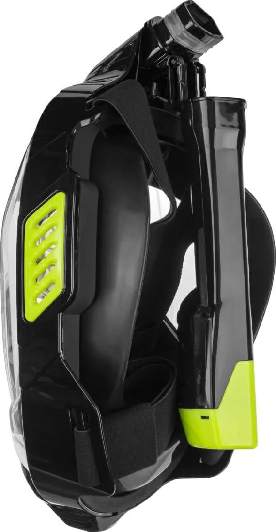 Повнолицьова маска AQUA SPEED силікон S/M чорна жовта