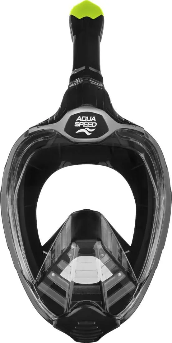 Повнолицьова маска AQUA SPEED силікон S/M чорна жовта