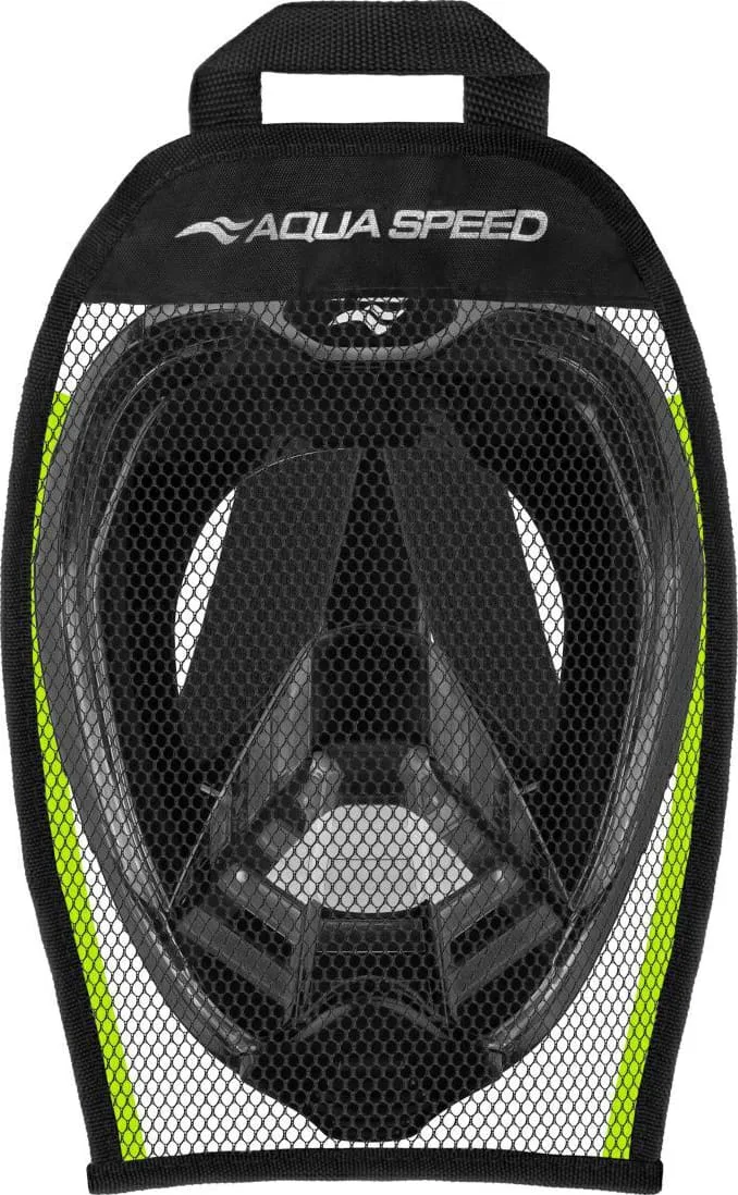 Повнолицьова маска AQUA SPEED силікон S/M чорна жовта