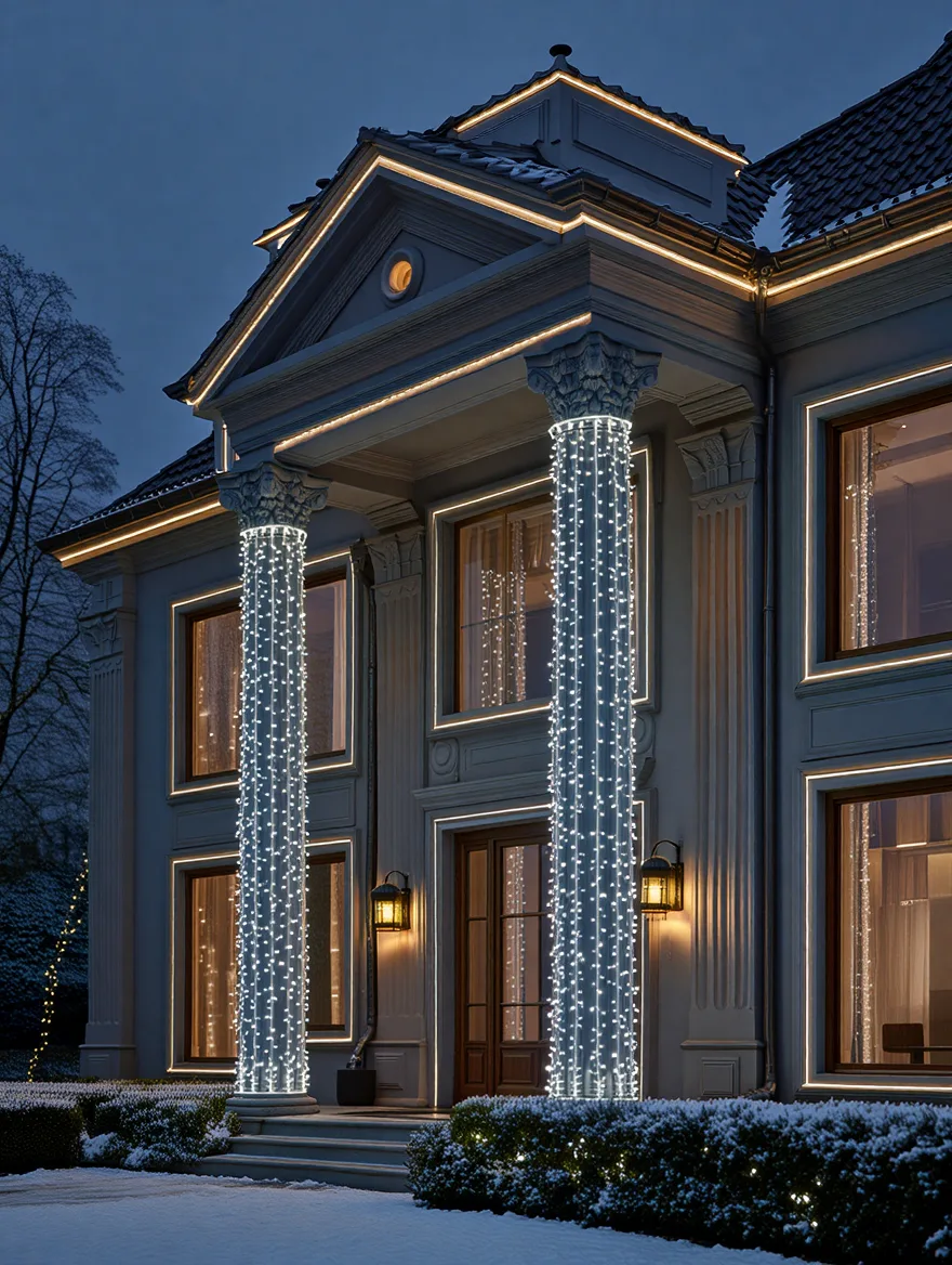 Гірлянда світлодіодна вулична 50 м 500 LED білий провід