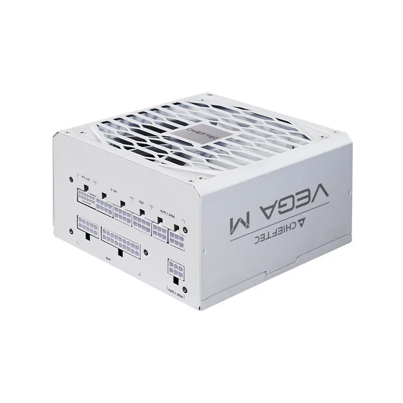 Блок живлення CHIEFTEC Vega M  (750W), >90%, 80+ Gold, 135мм FDB, 1xMB 24pin(20+4), 2xCPU 8pin(4+4), 3xMolex, 6xSATA, 4xPCIe 8pin(6+2), 1xPCIe GEN5 16pin, Fully Modular, White