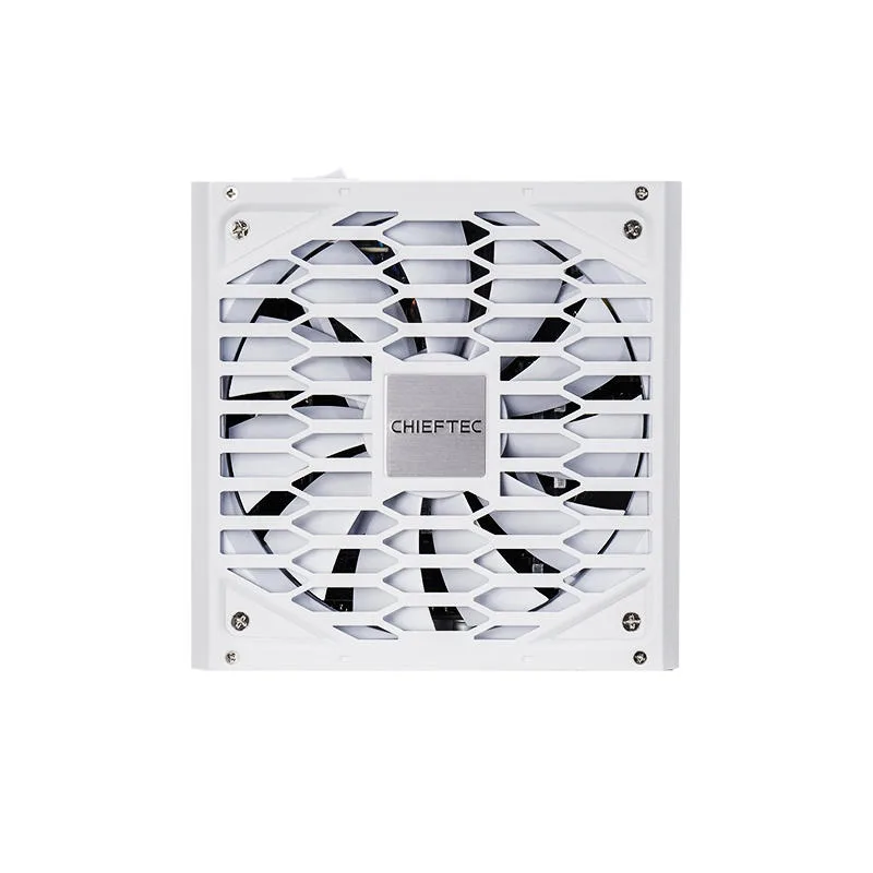 Блок живлення CHIEFTEC Vega M  (750W), >90%, 80+ Gold, 135мм FDB, 1xMB 24pin(20+4), 2xCPU 8pin(4+4), 3xMolex, 6xSATA, 4xPCIe 8pin(6+2), 1xPCIe GEN5 16pin, Fully Modular, White