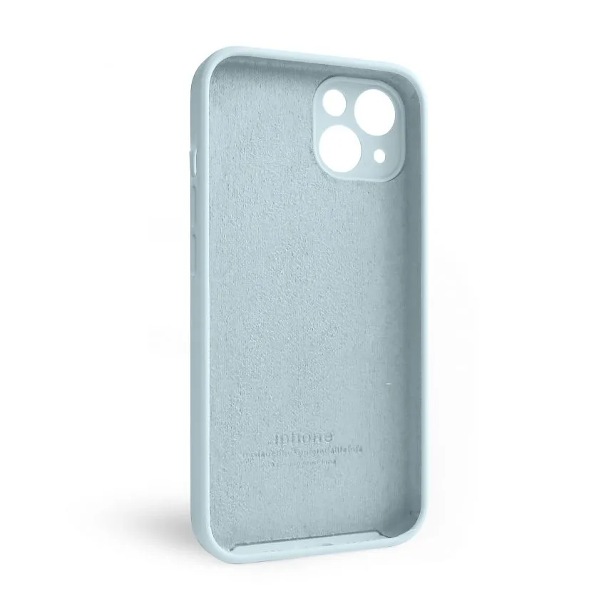 Чохол силиконовий для Apple iPhone 13  блакитний закрита камера