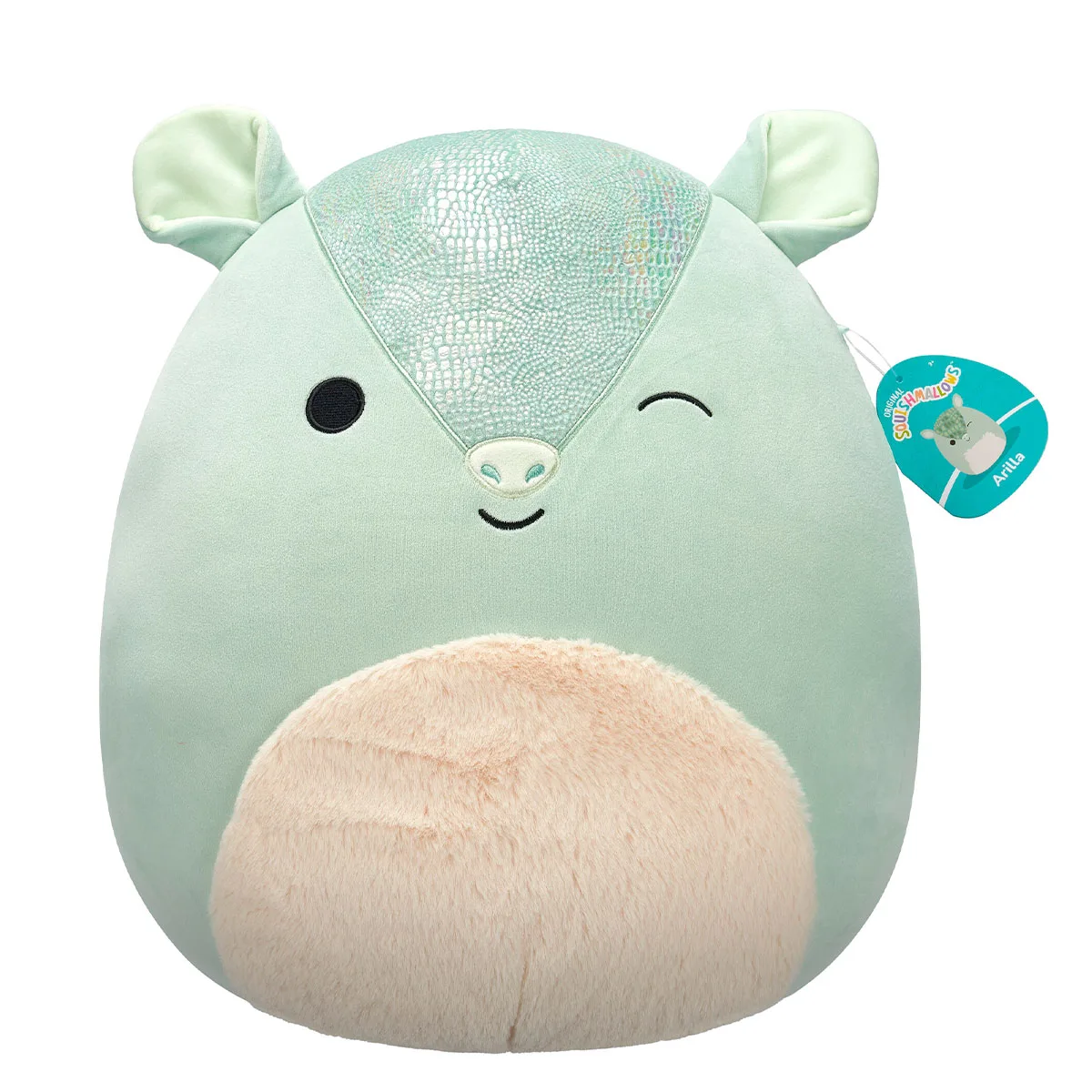 М'яка іграшка Squishmallows поліестер 40 см Броненосець Арілла