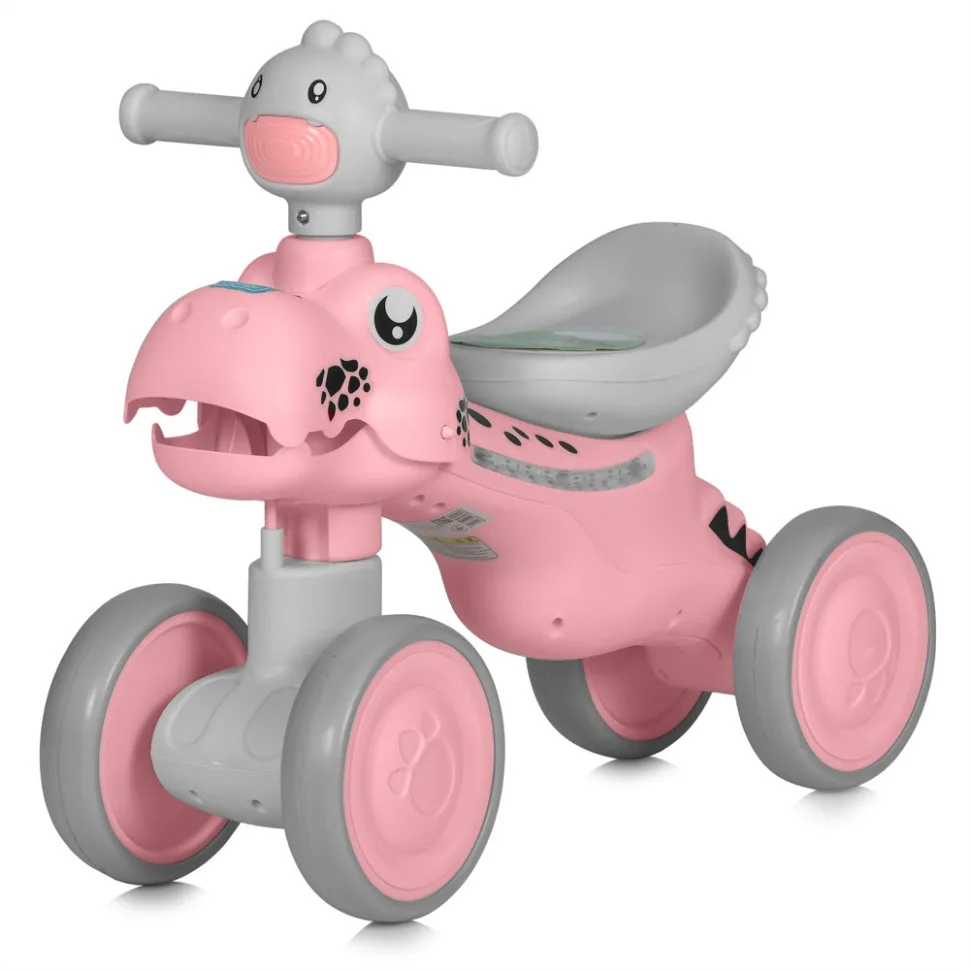 Каталка-толокар BAMBI 56x26x39 см комбинированный розовый для детей до 25 кг