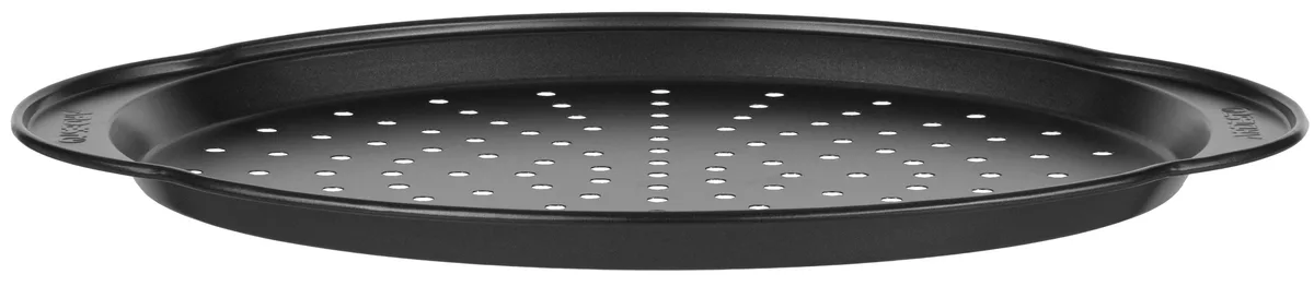 Форма для приготування піци ARDESTO Tasty baking, 37х33х1.8см, з вуглецевої сталі, сірого кольору.
