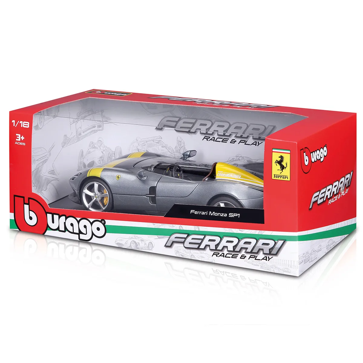 Автомодель Bburago металевий 1:18 сірий