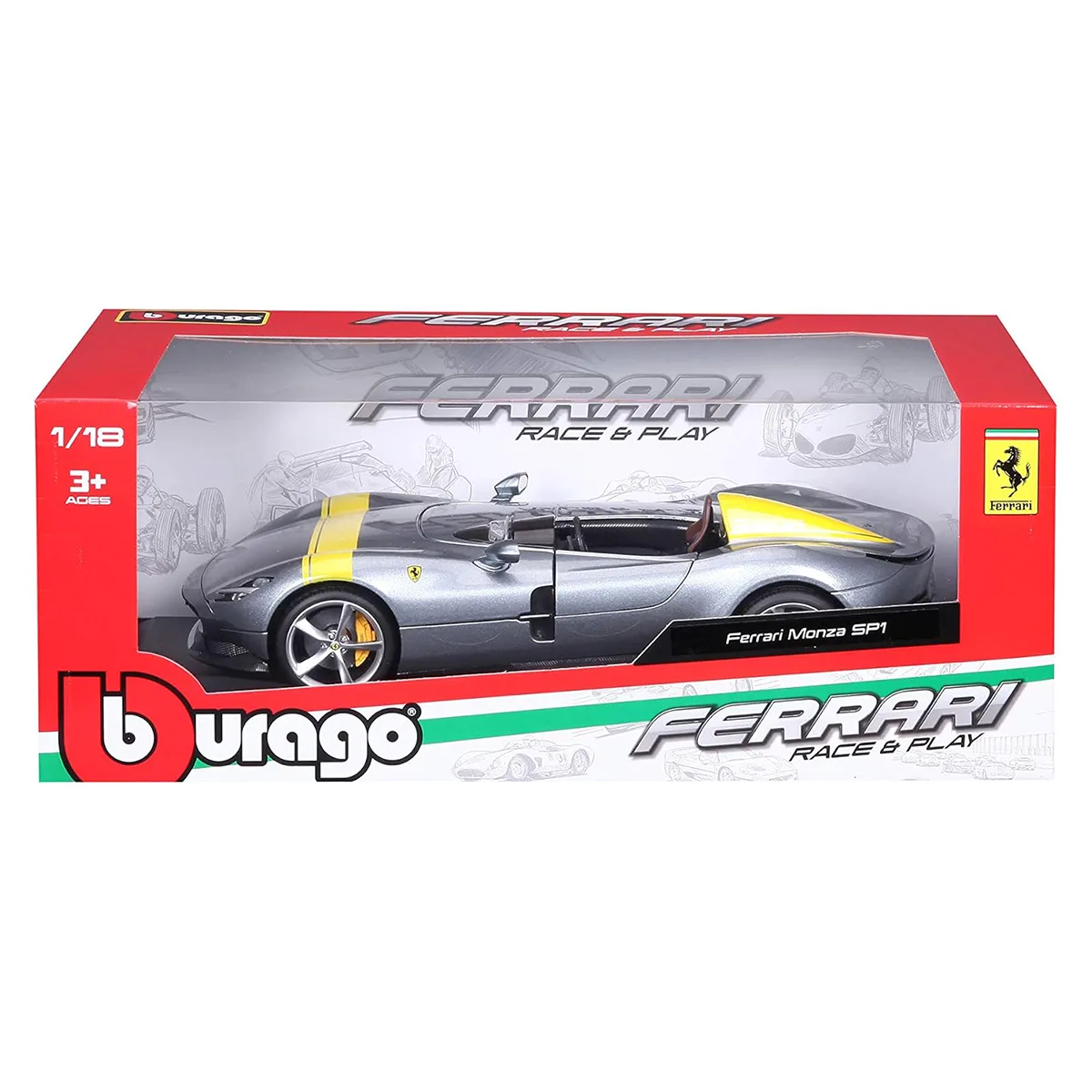 Автомодель Bburago металевий 1:18 сірий