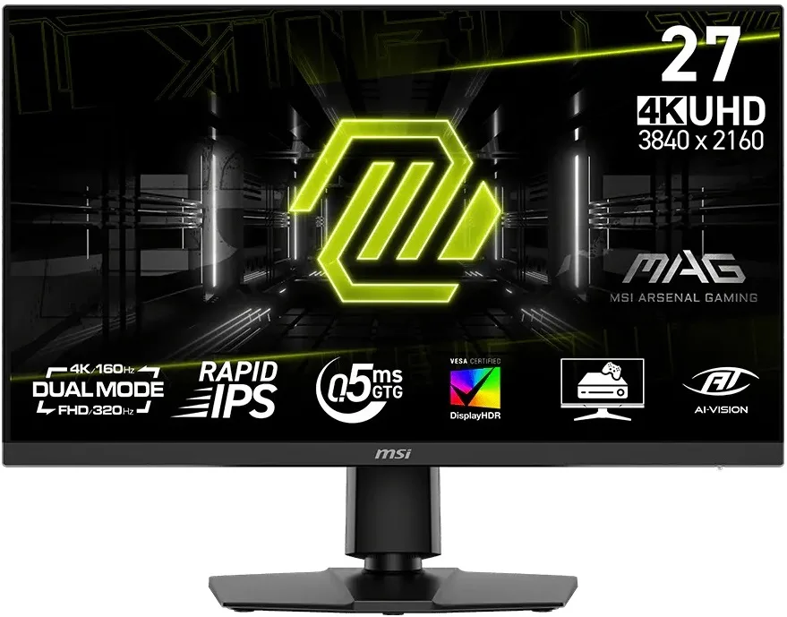 Монітор MSI Rapid IPS 27" 3840x2160 160Hz 0.5ms FreeSync Чорний