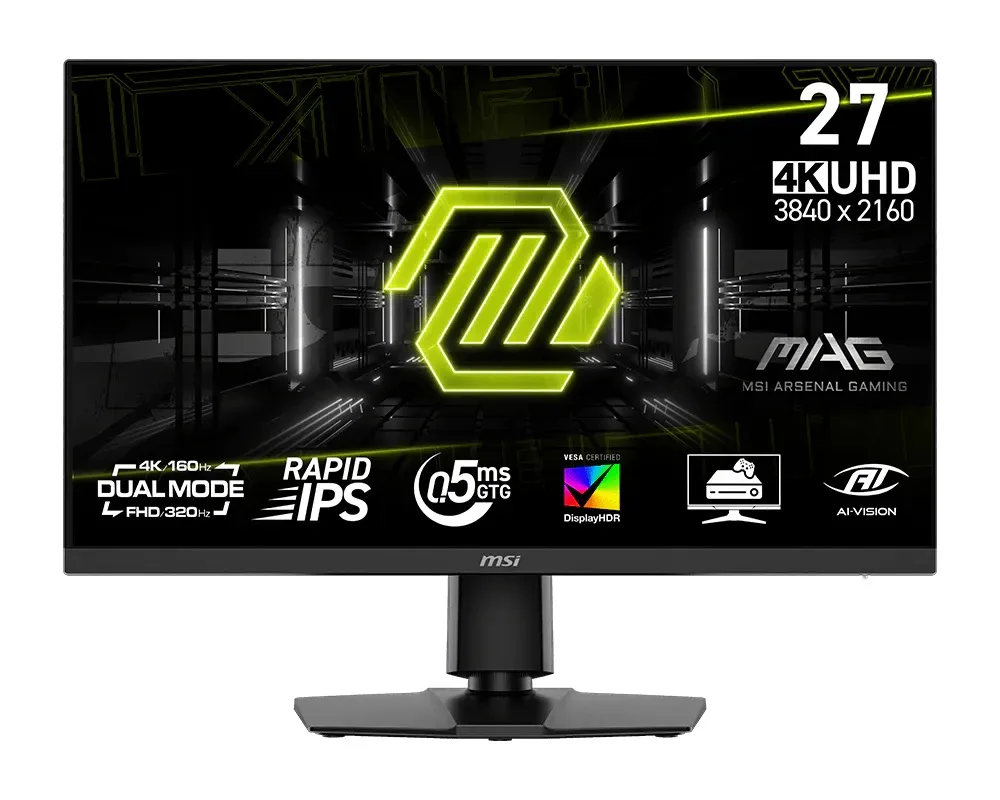 Монітор MSI Rapid IPS 27" 3840x2160 160Hz 0.5ms FreeSync Чорний