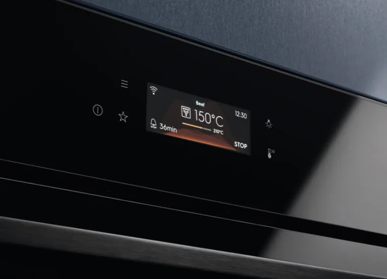 Духова шафа Electrolux електрична 72л A+ конвекція піроліз для випічки гриль чорна духовка