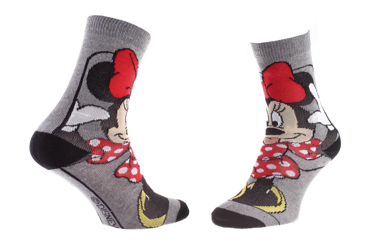 Шкарпетки DISNEY MINNIE бавовна 27-30 сірий дитячі