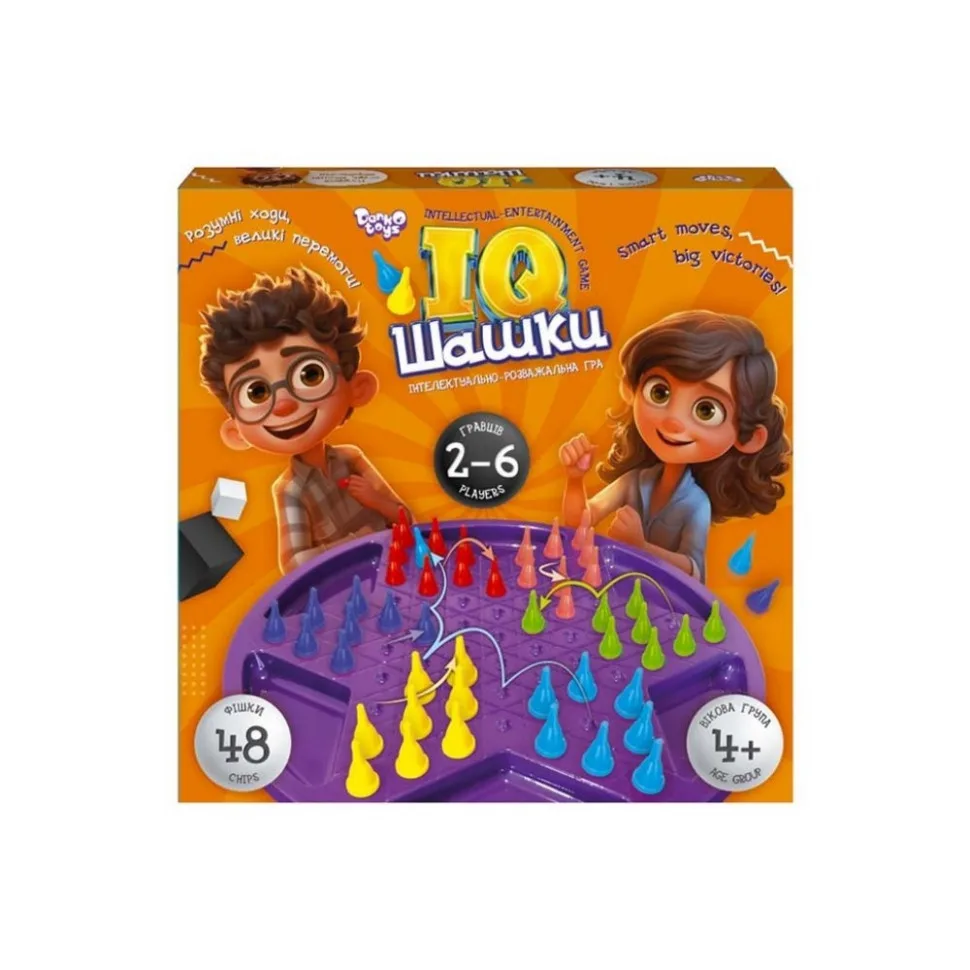Дитяча розвивальна настільна гра Danko Toys Дерево 25х25 см Багатоколірна