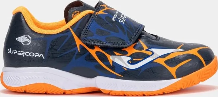 Футзалки Joma фібратек 33 темно-синій помаранчевий