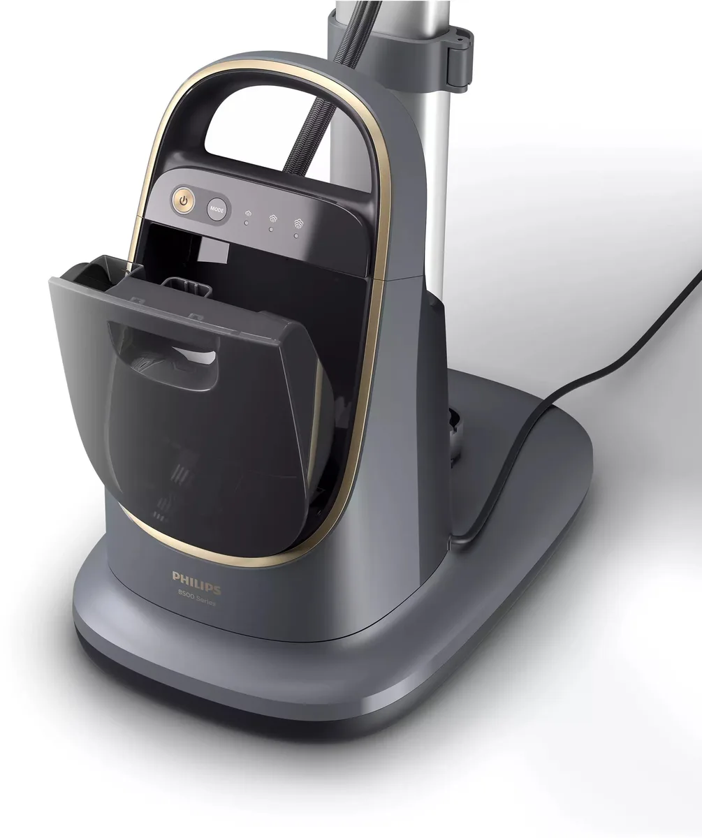 Парова праска PHILIPS All-In-One 8500, 2200Вт, 1200мл, потужний паровий удар - 300гр, вертикальне відпарювання, керамічна підошва.