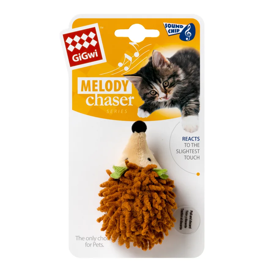 Іграшка для котів зі звуковим чіпом GiGwi Melody Chaser текстиль 7 см
